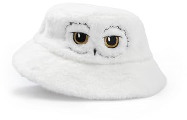 Harry Potter Hedwig White Bucket Hat | Unisex Adult Casual Wear | Lightweight Summer Headwear | Movie Merchandise | Great for Festivals & Everyday Use Merch