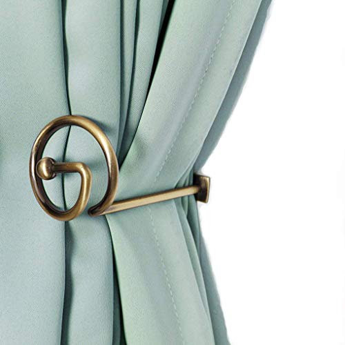 CHIMEI Vorhanghalter Bronze 2er Set Fenster Dekorative Haken Vorhänge Metallhalter Vorhang Raffhalter Zubehör Vorhänge Raffhalter für Wand