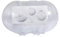 Rayher 39467800 Plastik-Kugeln, teilbar, 10 cm ø, Set 4 Stück, Kunststoff-Kugeln zum befüllen, transparent, Acrylkugeln mit Aufhänge-Öse, Dekokugeln durchsichtig, Weihnachtskugeln zweiteilig, Kristall