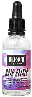 Bleach London Hair Elixir - Frizz-Fighting Hair Serum with Avocado Oil - Vegan & PETA-Approved - Smooth, Shiny Silky Finish - 50 ml