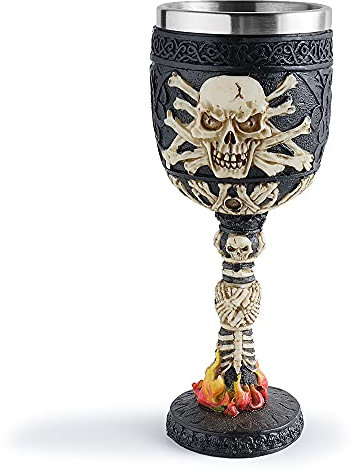 IBLUELOVER Mug 3D Originale Crâne Tête de Mort Tasse en acier inoxydable 400ml Anti-frottement Tasse Bière Café Boisson Humour Chope Cadeau Amusant Idéal pour Halloween Pub Bar Fête Anniversaire Noël