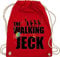 Turnbeutel Rucksack - & Fasching - Taschen - The Walking Jeck Kostüm I Jecken Karneval - Unisize - Rot - karnevalsbeutel faschings koeln beutel karnevalstasche karnevals kölsche rucksackbeutel