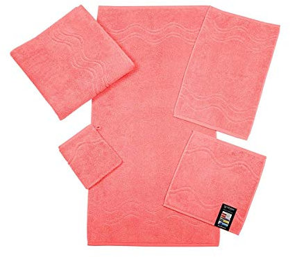 Ross Uni-Walk Handtücher Cashmere 9008 Flamingo, Seiflappen 30x30 cm