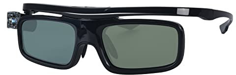 3D-Brille, 3D Active Shutterbrille Wiederaufladbare Brillen Geeignet für 3D DLP-Link Projektor Acer BenQ Optoma Viewsonic Philips LG Infocus NEC Jmgo Vivitek Cocar Toumei - 1 Stück