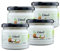 Michel´s Naturprodukte - Natives BIO Kokosöl Kaltgepresst, 1000ml (4x250ml), Veganes und Naturreines Kokosnussöl, Rohkostqualität, Kokosfett zum Kochen, Braten und Backen, Cocosöl für Haut und Haare
