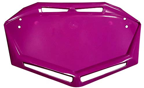cyclingcolors Plaque BMX Support Numero Tete DE Fourche Velo Trial Aero Design Plastique Competition VTT Motocross MX Moto Quad Kart Cross Karting Enduro (Violet)