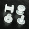 LEO's – Lot de 100 rivets de pression en plastique transparent 3 mm de hauteur (D = 5,5 mm) – Œillets de pression pour agrafage durable des objets d'impression – Rivets en plastique à monter sans