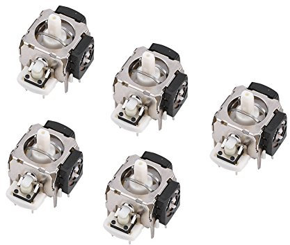 Socobeta 5 Pcs Joystick 3D Analog Stick Replacement 3D Joystick Compatible with Wireless Game Controller