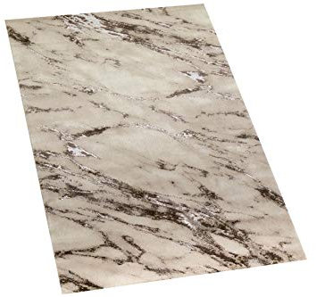 CARPETIA Teppich Wohnzimmer Marmorteppich Creme beige Größe 80x150 cm