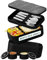 Umami Bento Box Adult All-in-1 w/ 4 Utensils, 100% Leakproof, Dishwasher & Microwave Safe Lunch Containers for Adults w/ 4 Compartments, Matte Black & Marble, 68 oz