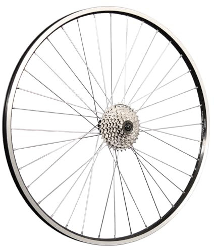 28 Zoll Laufrad Hinterrad Hohlkammer Shimano Tourney QC300 schwarz 8 Fach Kassette