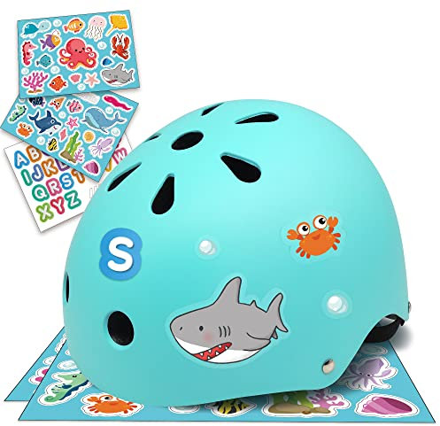 Simply Kids Fahrradhelm Kinder Jungen I Kinderhelm 2 Jahre 1 52-58 46-52 Baby Helm Skaterhelm Kinder für Skateboard Fahrrad Roller