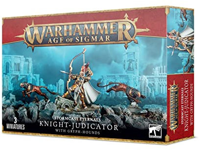 Games Workshop - Age Of Sigmar: Stormcast - Knight-Judicator With Gryph-Hounds, Black