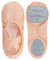 tanzmuster Ballettschuhe Damen - Bonnie - aus Baumwoll-Stretch - Geteilte Ledersohle - Ballettschläppchen für Erwachsene - Tanzschuhe für Ballett - rosa-apricot, 39