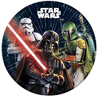 Procos 8 Star Wars Galaxy 23 cm Paper Plates - Multicoloured, One Size