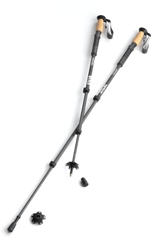 Silva Aluminum Cork Trekking Poles, Grey, 140cm, Pair