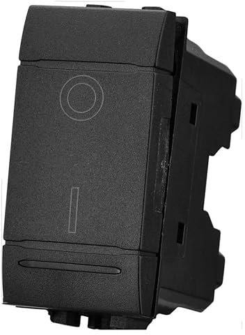 Di Tutto Per Tutti® Interruttore Bipolare 2P 16A Serie Compatibile Living Light (Nero)