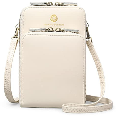 SENDEFN Petit Portefeuille Femme Sac à Main de téléphone en Cuir Porte Monnaie Sac à bandoulière avec des Fentes pour Carte de crédit pour Femmes