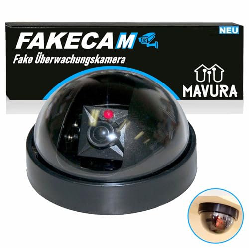 MAVURA FAKECAM Dummy Kamera Attrappe Dome Überwachungskamera