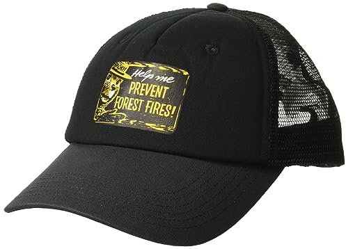 Element Herren Smokey Bear Trucker Cap, Mattschwarz, Einheitsgröße