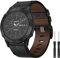 Kompatibel mit Garmin Fenix 6X Armband, 26mm Echte Leder Ersatzarmband Quick-Fit Uhrenarmband für Garmin Fenix 5X/5X Plus/6X/6X Pro/7X/7X Pro/Fenix 8 51mm, Fenix 3/3 HR/Descente MK1/MK2/MK3, Epix Pro