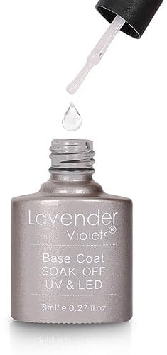 Lavender Violets Gel Nail Polish 8ml Base Coat UV LED Soak Off Nail Lamp Curing Manicure Pedicure Long Lasting Easy Apply D101