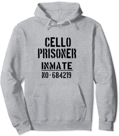 Cello Players Halloween Kostüm Lustiges Gefangene Gefangene Gefängnis Inmate Pullover Hoodie