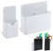 LUTER 2pcs Rangement Crayon Mural, 2 Tailles Pot Crayon Type de Suspension Blanc Pot Crayon Aimanté pour Réfrigérateur Tableau Blanc Casier Stylo Crayon Maison Bureau École
