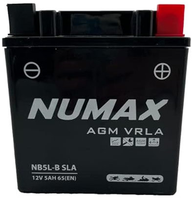 Numax - Batterie moto NUMAX NB5L-B / YB5L-B SLA 12V 5Ah 65A