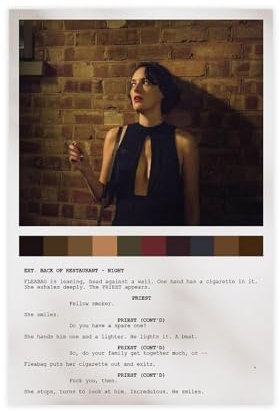 MAHWER Fleabag TV-Show-Poster, Leinwand, Poster, Schlafzimmer, Dekoration, Sport, Landschaft, Büro, Raumdekoration, Geschenk, ungerahmt, 30 x 45 cm