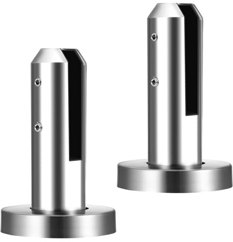 2 Piezas Abrazadera de Vidrio de Acero Inoxidable, Soporte de Abrazadera de Vidrio Para Vidrio de 8-12 mm/0,3-0,5 Cristal, Para de Piscina Barandilla de Escalera Balaustrada Balcón Valla