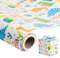 Romon 1 Rollen Dinosaurier Geschenkpapier Rollen,43cm*300cm Geschenkpapier Geburtstag, Tierbaby Packpapier für Mädchen Jungen Frauen Männer - Kinder Geschenkpapier aus Nachhaltigem Papier