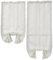 SL ROSY Tende a Coppia Regolabili silhouette per soggiorno, sala da pranzo, camera da letto, cucina, bagno, tende per finestre (bianche) (2 Tende Bianco 45x150cm)