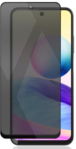 Zerrshoo 1 Piezas Cristal templado Antiespía para Redmi Note 10 5G | Privacidad Protector Pantalla, Dureza 9H Antiarañazos Anticaída, Antihuellas, Sin Burbuja, Instalación Fácil, Face ID