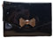 Ted Baker Caneei Clutch mit Schleifendetail, Schwarz, Schwarz , Medium