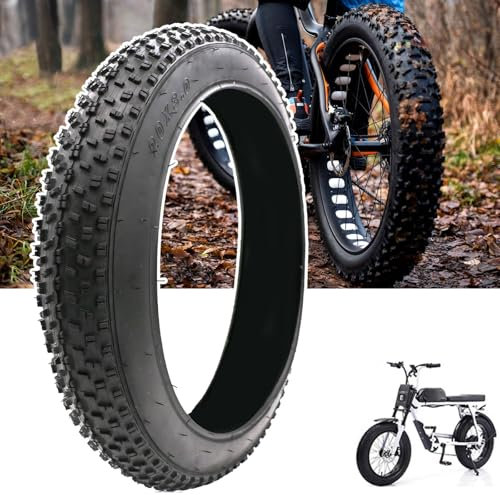 Fat Bike Tires, 20/24/26x3.0/4.0 Fat Reifen, Verbreiterung Strand Fahrrad Fett Reifen, rutschfeste Faltbare Elektrofahrradreifen, Fat Bike Reifen Ersatz Set für Wide Mountain Snow | 30 PSI(26X4.0)
