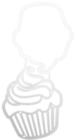 Cupcake Shaker Stanzschablone Scrapbooking Album Stempel Papier Karte für handgefertigte Grußkarten Prägedekor