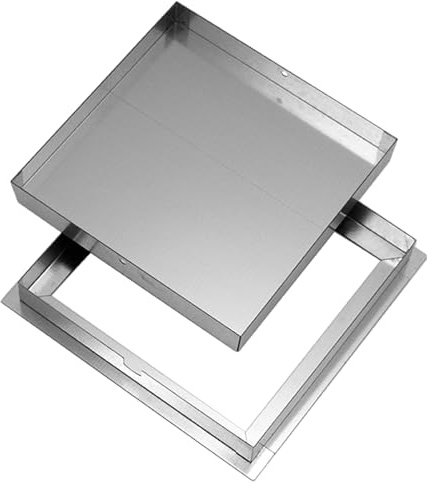 ALLINOX Chiusino Acciaio INOX Botola a Scomparsa Sigillo Porta Pavimento PESANTE 15/Dc Da Riempimento (CM 30x30xH5)
