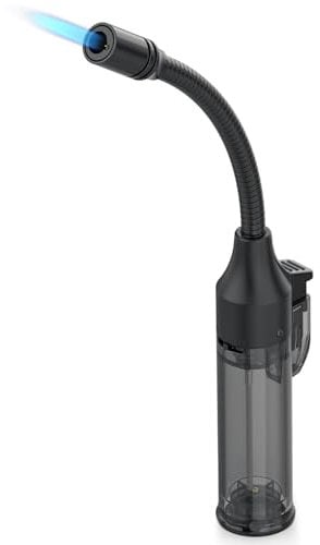 Maxfire Long Flexible Lighter Jet Flame Torch Lighter Refillable Windproof Lighter for BBQ Kitchen gas hob(sold without Butune)