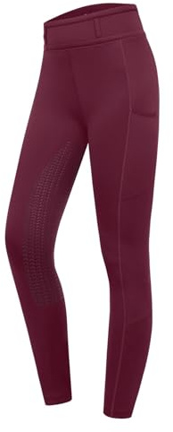 ELT Reitleggings Ella Glam, samtrot, Gr. 164