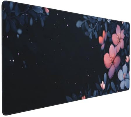 Large Gaming Mouse Pad 900x300mm Extended Mouse Mat XXL, Black Mouse Mat Gaming, Improves Speed Precision, Big Mousepad with Non-Slip Rubber Base and Stitched Edge, for Home/Office/Gamer P139