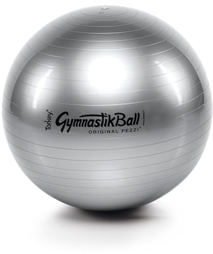 PEZZI Gymnastikball Set, ø 42 cm, gelb, inkl. Power Pump, Sitzball