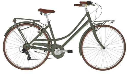 ALPINA Freetime - Bicicleta para Hombre, Hombre, Verde Militar, 46 cm