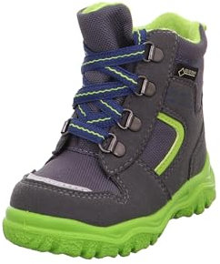 Superfit Jungen Husky1 Schneestiefel, Grau (Grau (Grau/Grün 20)), 21 EU