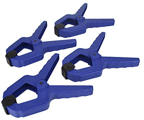 Faithfull FAISPCL3 Spring Clamp Set of 4 75mm (3in) Capacity 15Kg Clamping Force