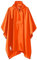 3-in-1 Multi-Functional Rain Poncho Adult 85.8 x 55.5 inches Polyester Outdoor Rainwear - Waterproof Raincoat, Sunshade Tarp, Tent Ground Sheet Mat Orange