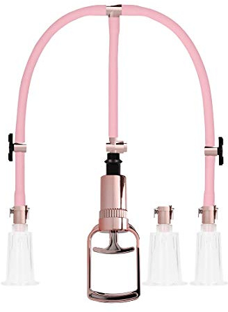 Shots Clitoral & Nipple Pump Set Large, Rose Gold