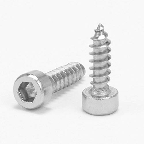 Selbstschneidende Innensechskantschrauben aus Edelstahl 304, Audio-Schrauben-M4 * 35 (5 Kapseln)