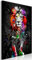 decomonkey Bilder Tiere Abstrakt 80x120 cm 1 Teilig Leinwandbilder Bild auf Leinwand Vlies Wandbild Kunstdruck Wanddeko Wand Wohnzimmer Wanddekoration Deko Löwe schwarz bunt