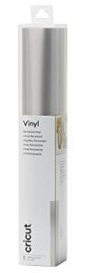 Cricut 2007727 Removable Premium Vinyl Metallic-ablösbar, mattes Silber, Einheitsgröße
